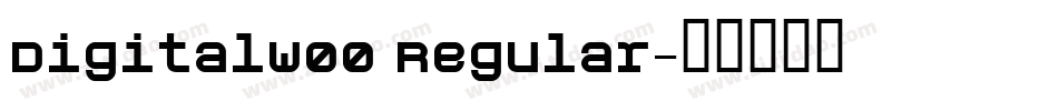 DigitalW00 Regular字体转换